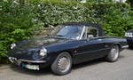 Alfa Romeo Spider „Coda Tronca“ (Bauzeit 1969–1983) 2.Generation in schöner Erhaltung am 15.05.17 Berlin-Pankow.