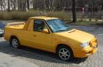 Ein wirklich witziger Pickup ist der Skoda Feliicia  Fun  der von 1997-2000 produziert wurde, 14.04.13 Berlin Prenzl.Berg.