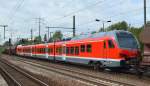 Fabrikneuer vierteiliger STADLER FLIRT für die DB Regio 1428 006 (94 80 1428 506-8 D-DB) bei seiner Überführungsfahrt am 26.08.14 Bhf.