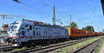 METRANS a.s., Praha [CZ] mit ihrer recht neuen Vectron  383 451-2  [NVR-Nummer: 91 54 7383 451-2 CZ-MTR] und einem Containerzug am 25.07.26 H�he Bahnhof Magdeburg-Neustadt.