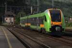 Am 27 Mai 2025 verlasst RegioJet 954 006 Decin hl.n. mit ein RB nach Liberec.