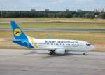 Ukraine International Airlines mit Boeing 737-5YO (UR-GAU) am 31.07.09 Flughafen Berlin-Tegel.